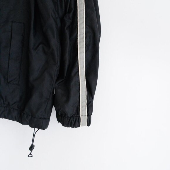 VTG '90S Steve & Berry's New York Yankees Black Gray Nylon Lined Pullover Jacket - Picture 5 of 11